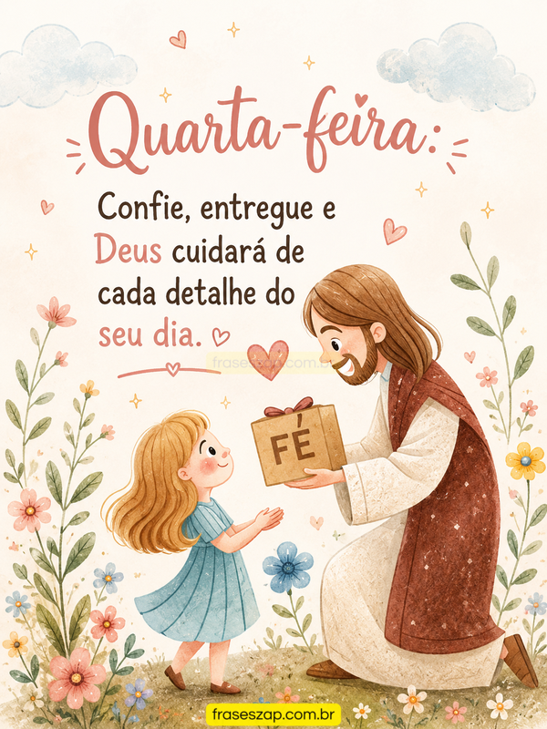 Imagem de quarta-feira para compartilhar no WhatsApp