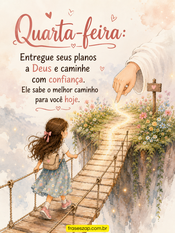 Imagem de quarta-feira para compartilhar no WhatsApp