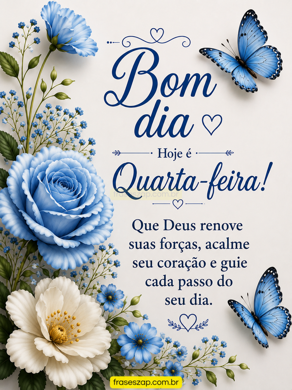 Imagem de quarta-feira para compartilhar no WhatsApp