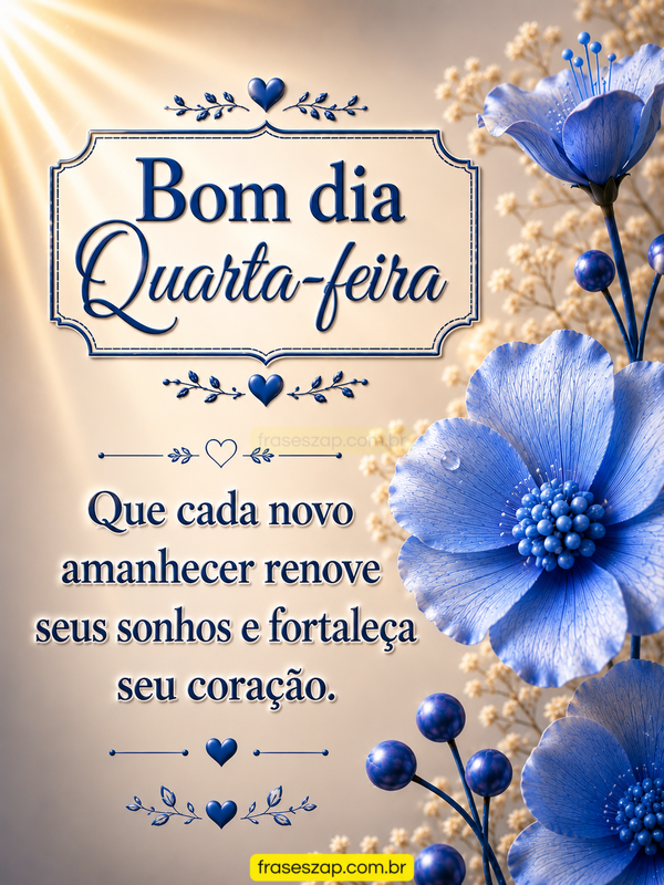 Imagem de quarta-feira para compartilhar no WhatsApp