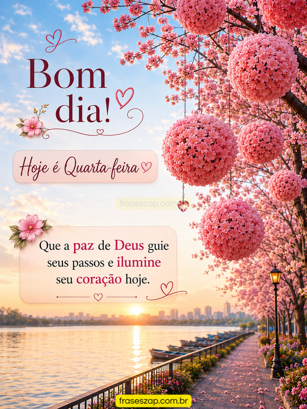 Imagem de quarta-feira para compartilhar no WhatsApp