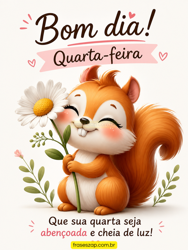 Imagem de quarta-feira para compartilhar no WhatsApp