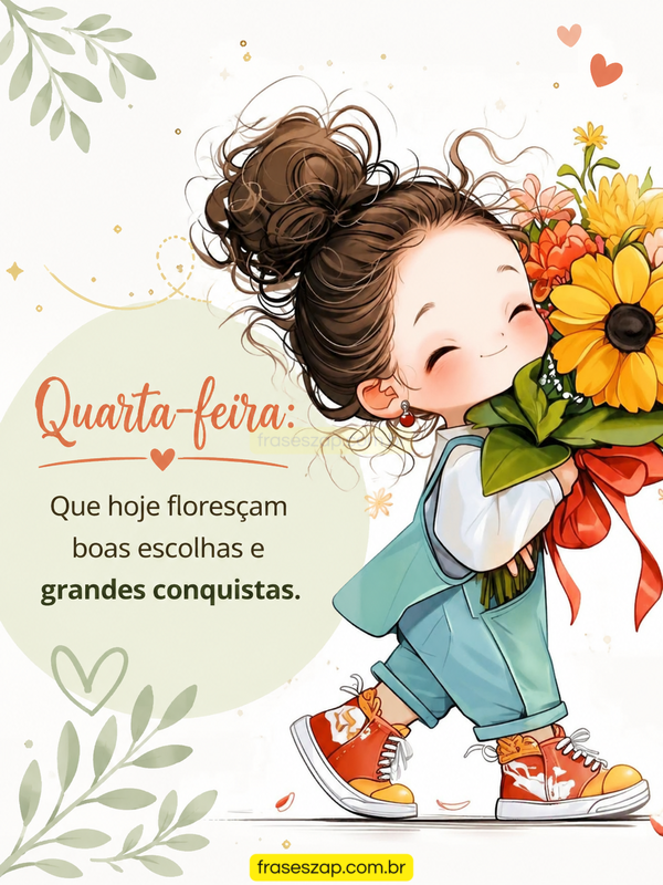 Imagem de quarta-feira para compartilhar no WhatsApp