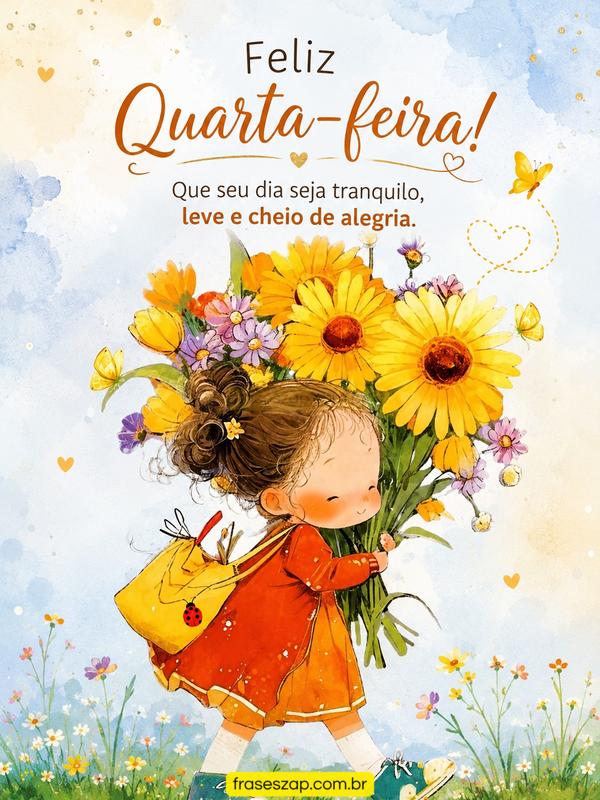 Imagem de quarta-feira para compartilhar no WhatsApp