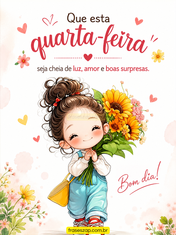 Imagem de quarta-feira para compartilhar no WhatsApp