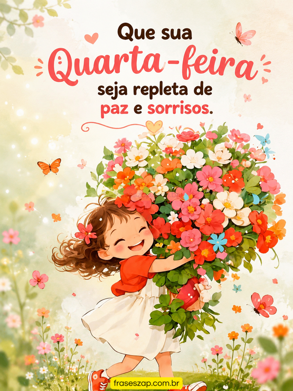 Imagem de quarta-feira para compartilhar no WhatsApp