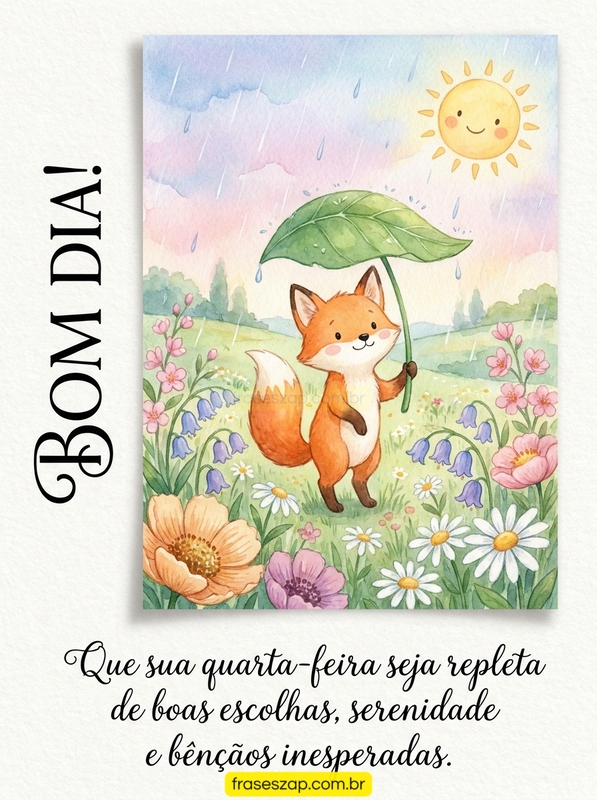 Imagem de quarta-feira para compartilhar no WhatsApp