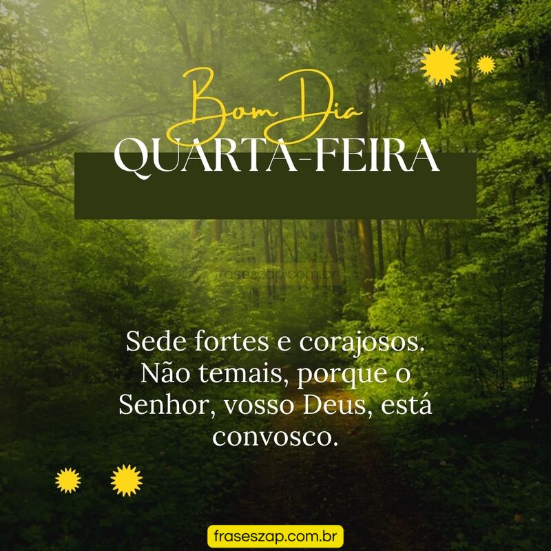 Imagem de quarta-feira para compartilhar no WhatsApp