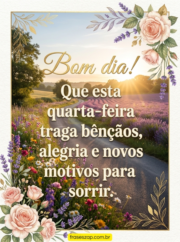 Imagem de quarta-feira para compartilhar no WhatsApp