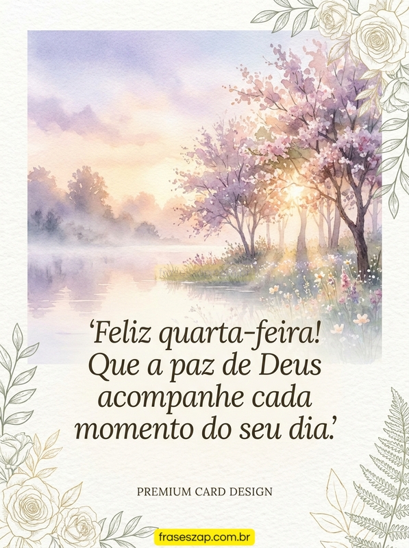 Imagem de quarta-feira para compartilhar no WhatsApp