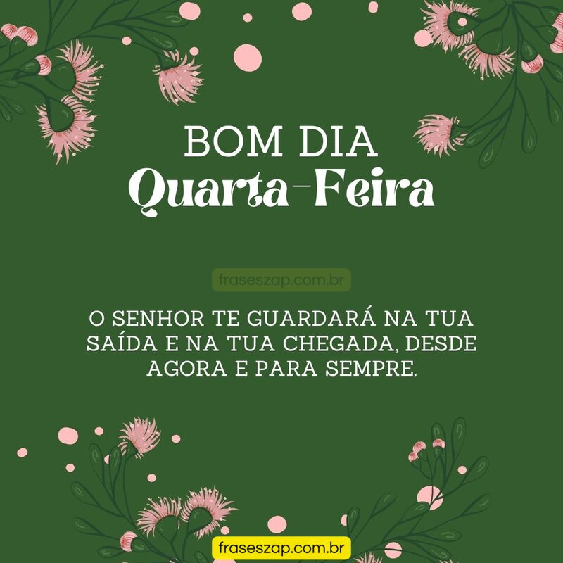Imagem de quarta-feira para compartilhar no WhatsApp