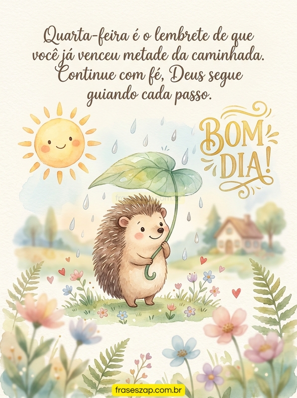 Imagem de quarta-feira para compartilhar no WhatsApp