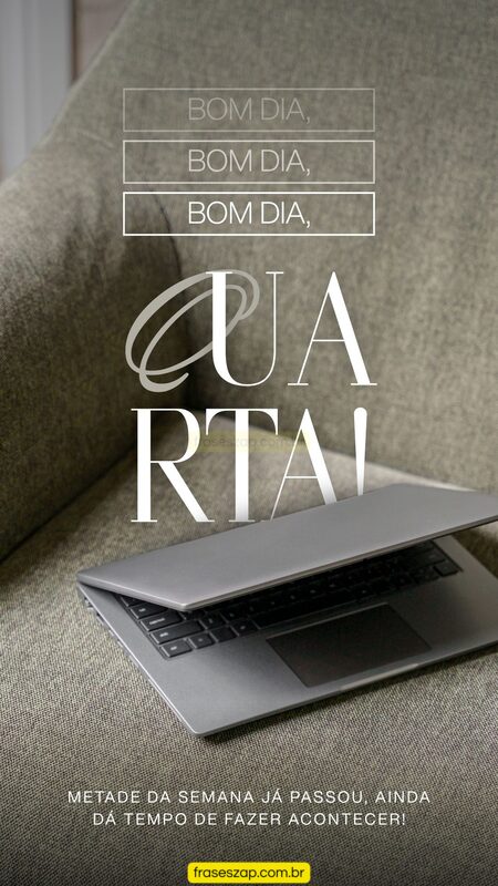 Imagem de quarta-feira para compartilhar no WhatsApp