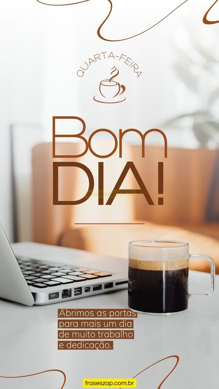 Imagem de quarta-feira para compartilhar no WhatsApp