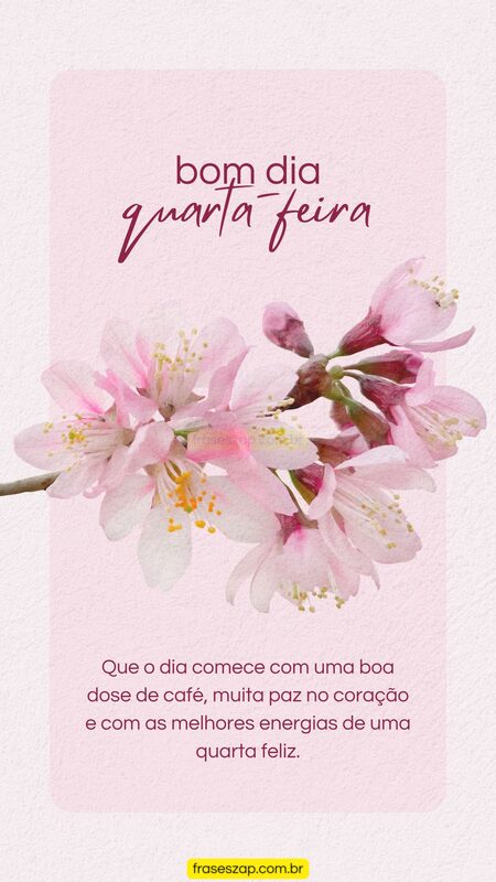 Imagem de quarta-feira para compartilhar no WhatsApp