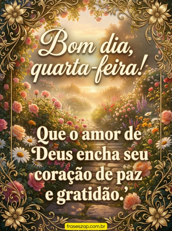 Imagem de quarta-feira para compartilhar no WhatsApp