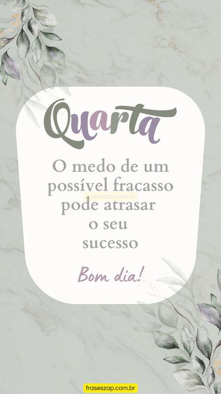 Imagem de quarta-feira para compartilhar no WhatsApp