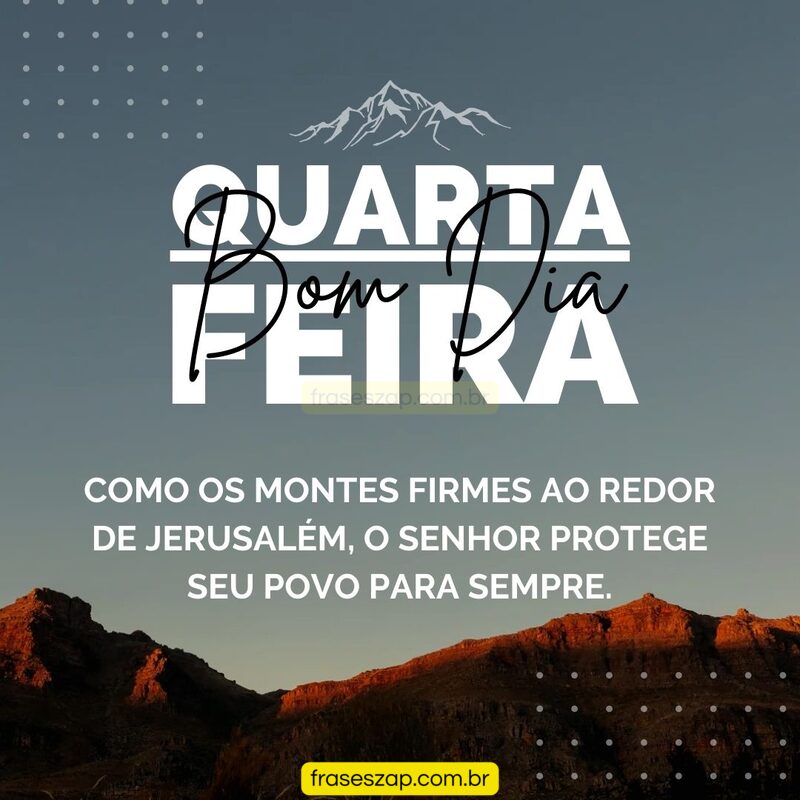 Imagem de quarta-feira para compartilhar no WhatsApp