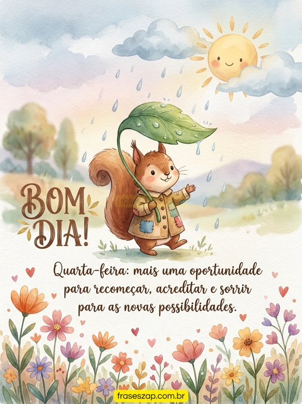 Imagem de quarta-feira para compartilhar no WhatsApp