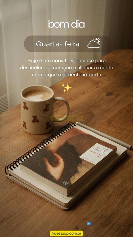 Imagem de quarta-feira para compartilhar no WhatsApp
