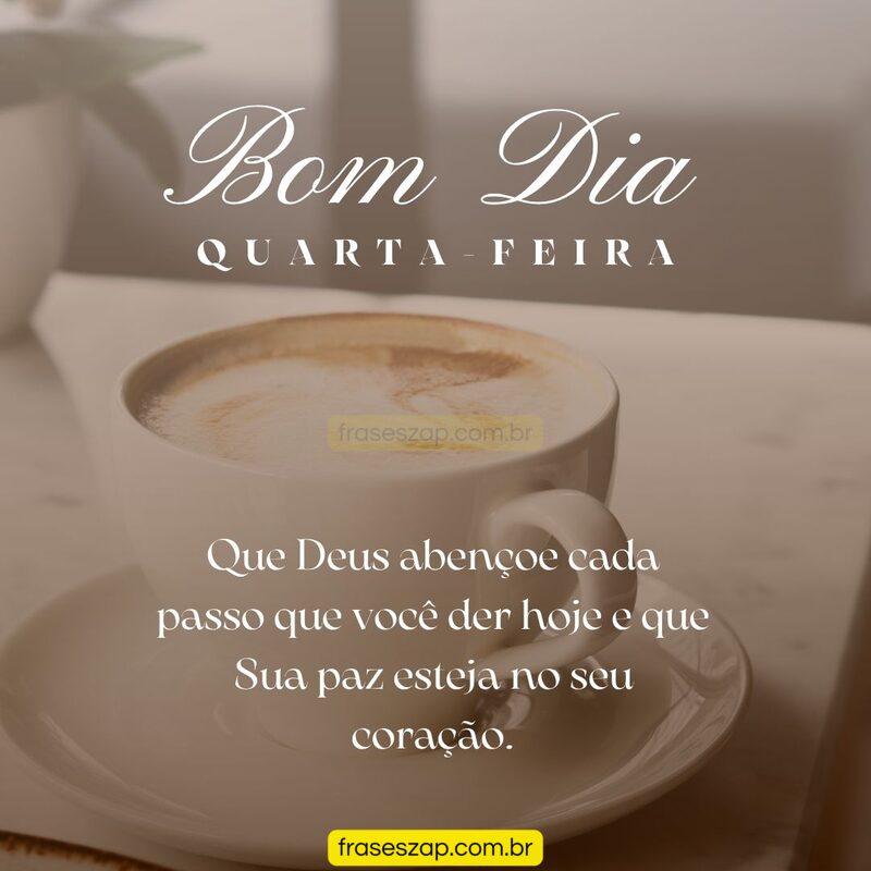 Imagem de quarta-feira para compartilhar no WhatsApp