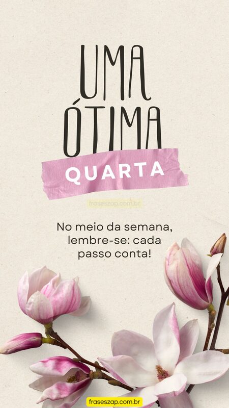 Imagem de quarta-feira para compartilhar no WhatsApp