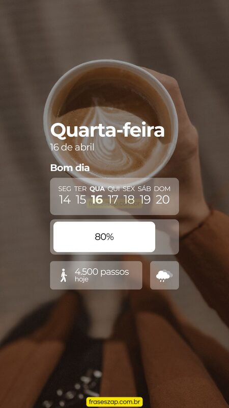 Imagem de quarta-feira para compartilhar no WhatsApp