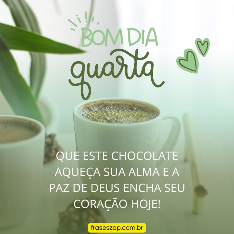 Imagem de quarta-feira para compartilhar no WhatsApp