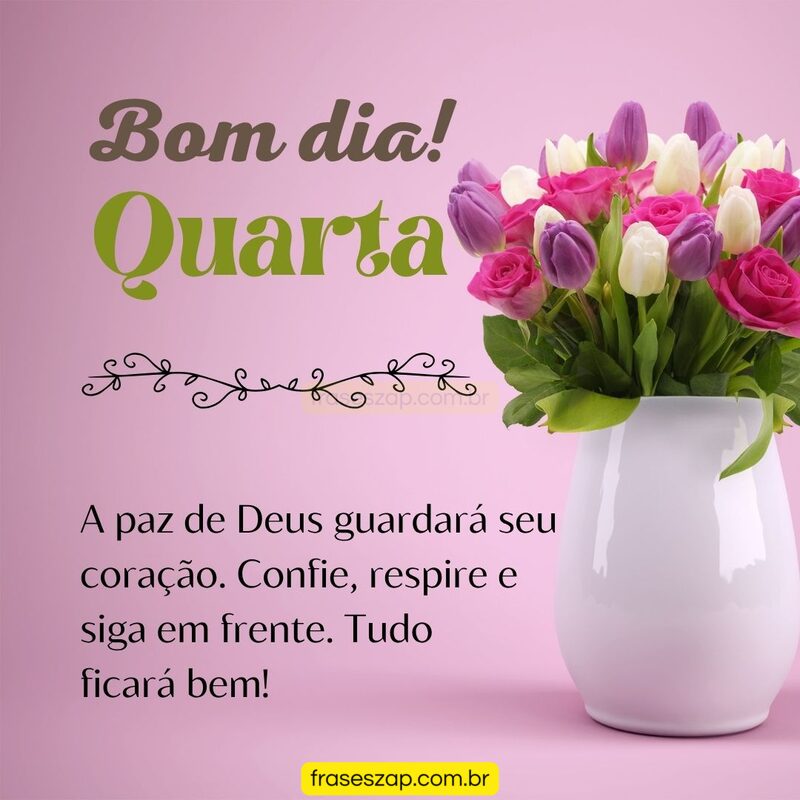 Imagem de quarta-feira para compartilhar no WhatsApp