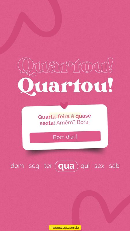 Imagem de quarta-feira para compartilhar no WhatsApp