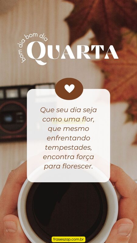 Imagem de quarta-feira para compartilhar no WhatsApp