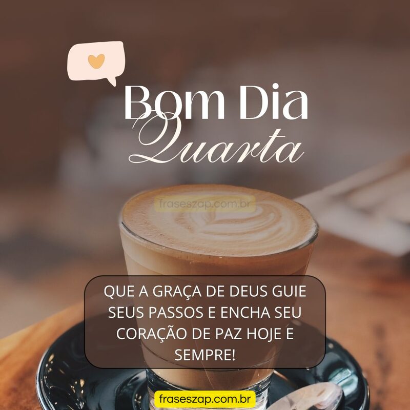 Imagem de quarta-feira para compartilhar no WhatsApp