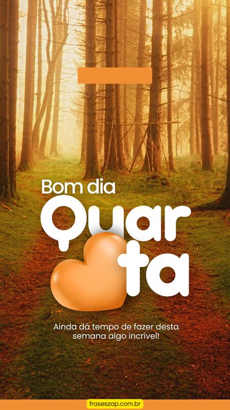 Imagem de quarta-feira para compartilhar no WhatsApp