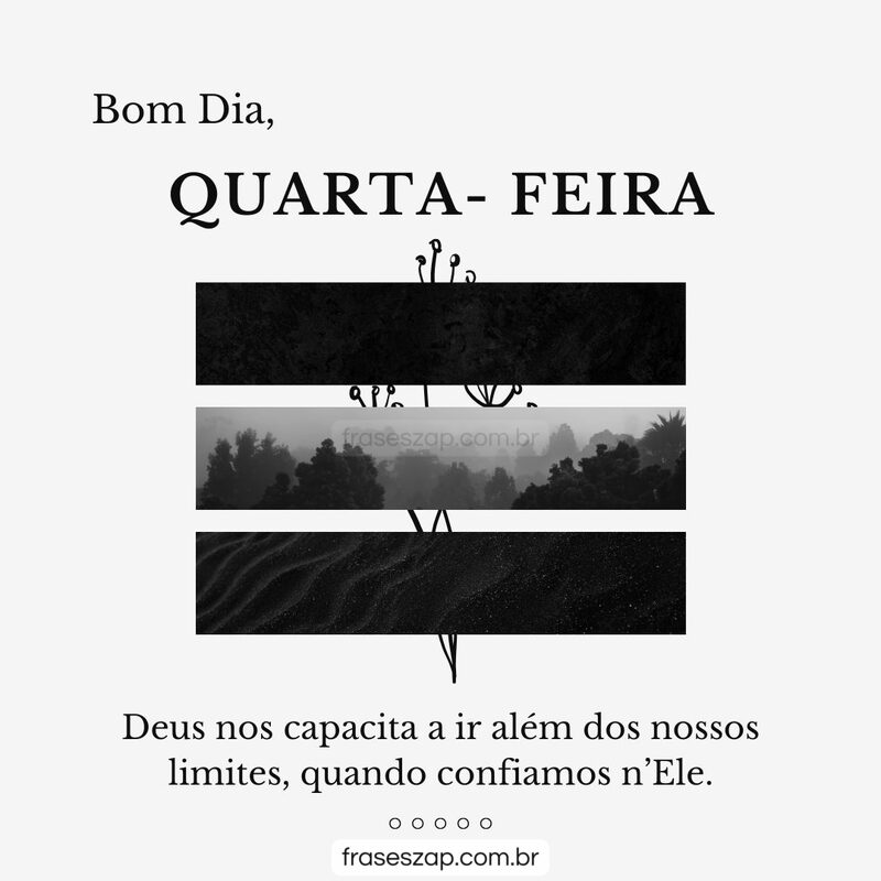Imagem de quarta-feira para compartilhar no WhatsApp