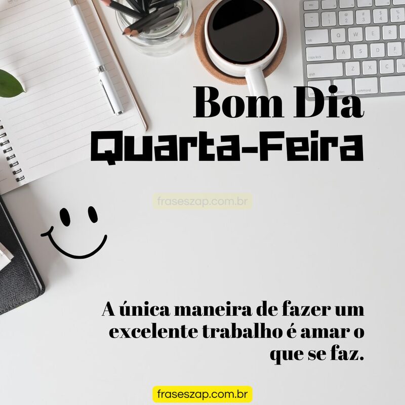 Imagem de quarta-feira para compartilhar no WhatsApp
