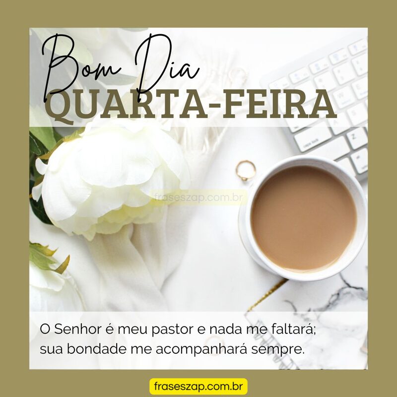 Imagem de quarta-feira para compartilhar no WhatsApp