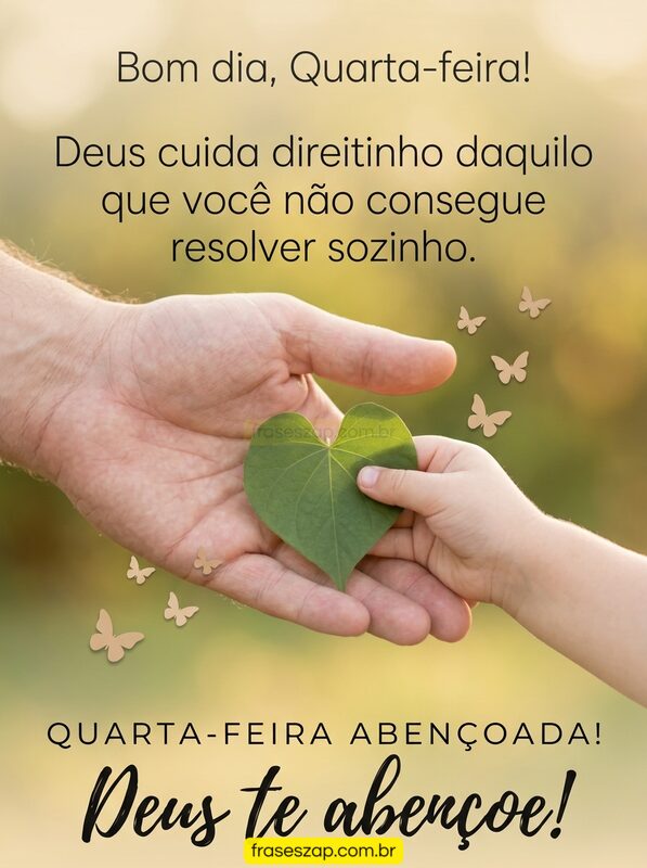 Imagem de quarta-feira para compartilhar no WhatsApp
