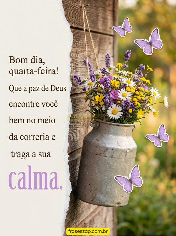 Imagem de quarta-feira para compartilhar no WhatsApp