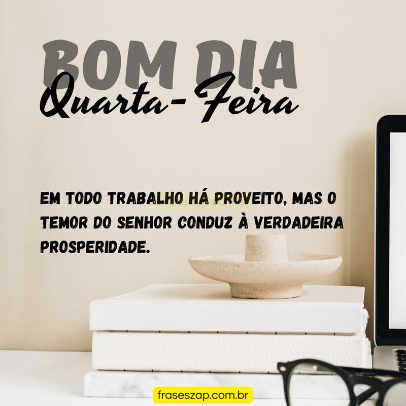 Imagem de quarta-feira para compartilhar no WhatsApp