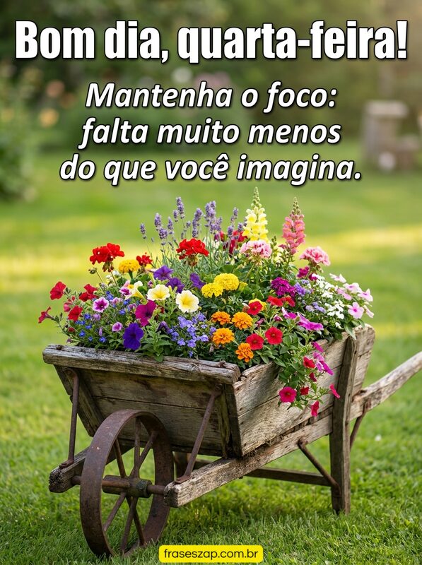 Imagem de quarta-feira para compartilhar no WhatsApp