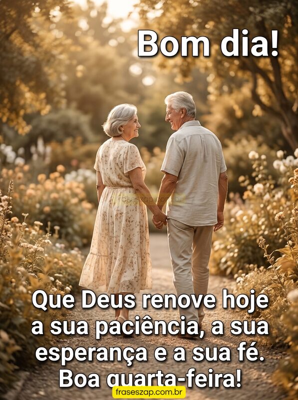 Imagem de quarta-feira para compartilhar no WhatsApp