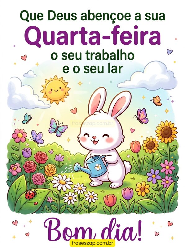 Imagem de quarta-feira para compartilhar no WhatsApp