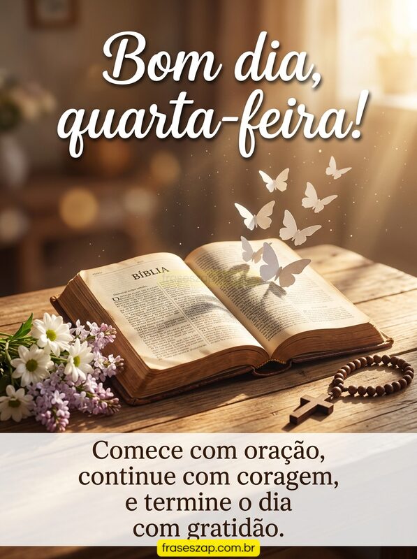 Imagem de quarta-feira para compartilhar no WhatsApp