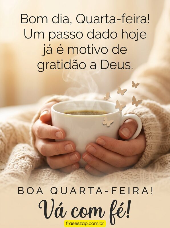 Imagem de quarta-feira para compartilhar no WhatsApp