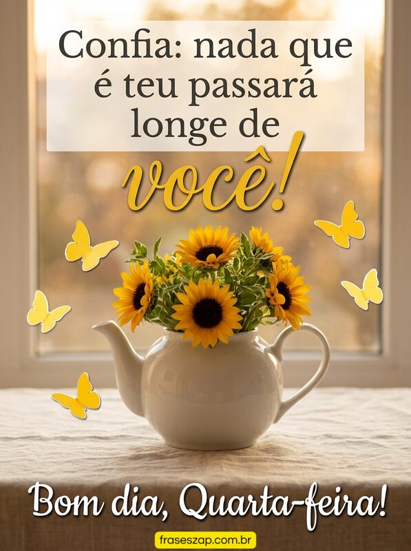 Imagem de quarta-feira para compartilhar no WhatsApp