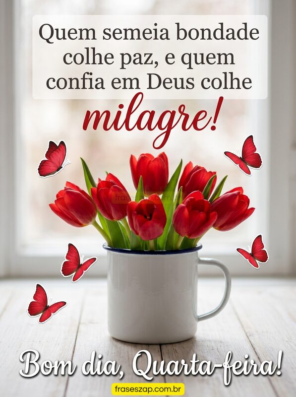 Imagem de quarta-feira para compartilhar no WhatsApp