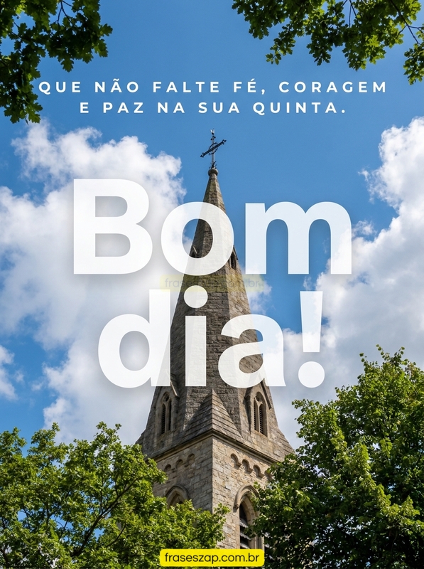 Imagem de quinta-feira para compartilhar no WhatsApp