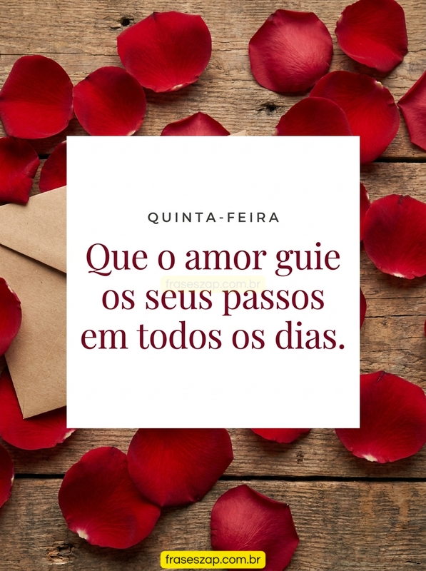 Imagem de quinta-feira para compartilhar no WhatsApp