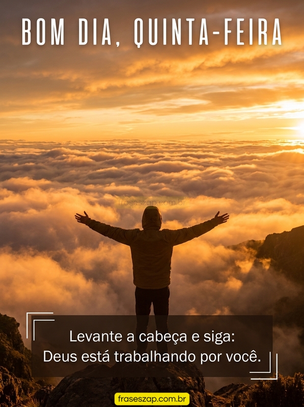 Imagem de quinta-feira para compartilhar no WhatsApp