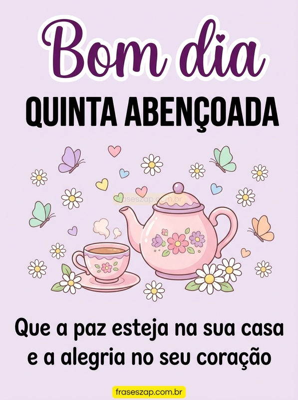 Imagem de quinta-feira para compartilhar no WhatsApp